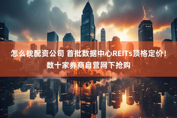 怎么找配资公司 首批数据中心REITs顶格定价！数十家券商自营网下抢购