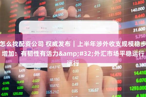 怎么找配资公司 权威发布｜上半年涉外收支规模稳步增加：有韧性有活力&#32;外汇市场平稳运行